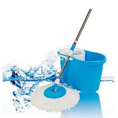 Універсальна швабра з віджимом-центрифугою та відром Easy Mop Кругла Швабра. MO-557 Колір: синій