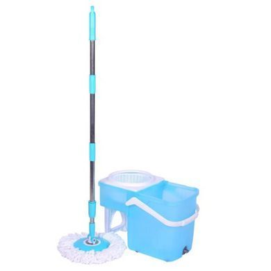 Універсальна швабра з віджимом-центрифугою та відром Easy Mop Кругла Швабра. MO-557 Колір: синій
