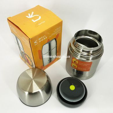 Контейнер для гарячих продуктів Well Done WD-7115S 0.5 л, Термос для їжі на IT-252 2 відділення