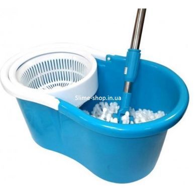 Універсальна швабра з віджимом-центрифугою та відром Easy Mop Кругла Швабра. MO-557 Колір: синій