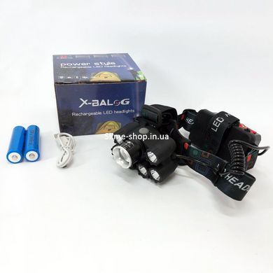 Led фонарь налобный аккумуляторный 1000лм Bailong BL-T78, Налобный фонарь KQ-554 с линзой