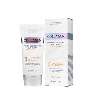 Солнцезащитный крем для лица SPF50+ PA++++ Enough Collagen 3in1