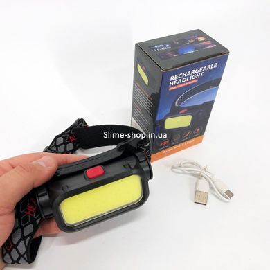 Ліхтар для рятувальників на голову BL-008+COB (white+red), Ліхтар налобний з акумулятором CS-181 та фокусом