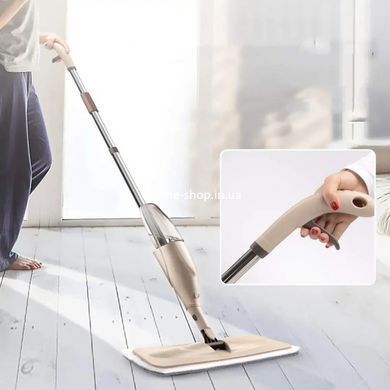 Швабра с распылителем Water Spray Mop, Швабра спрей с распылителем и емкостью для воды. ED-575 Цвет: бежевый
