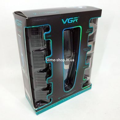 Професійна електробритва VGR V-172 4в1, Тример для бороди універсальна KT-289 з насадками.