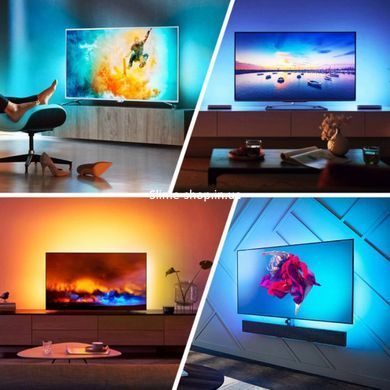 Ргб лента 5050 RGB LED 5 м 220 v, LED светодиодная лента, Умная EB-574 светодиодная лента