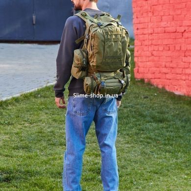 Сумка - підсумк тактична поясна Tactical військова, сумка нагрудна з ременем 5 літрів EV-103 кордура хакі