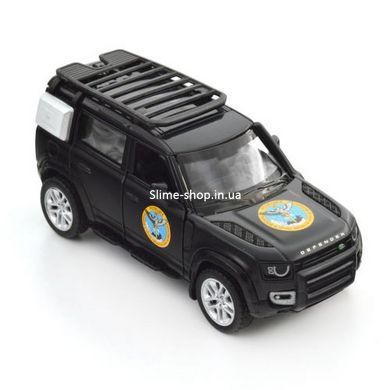 Машинка металлическая из серии "Шевроны Героев" - Land Rover Defender 110 - "ГУР МО"