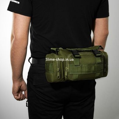Сумка - підсумк тактична поясна Tactical військова, сумка нагрудна з ременем 5 літрів EV-103 кордура хакі