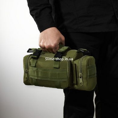 Сумка - підсумк тактична поясна Tactical військова, сумка нагрудна з ременем 5 літрів EV-103 кордура хакі