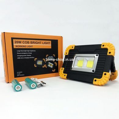 Ліхтар акумуляторний для риболовлі L812-20W-2COB 1W, Світлодіодні прожектори BD-189 спрямованого світла