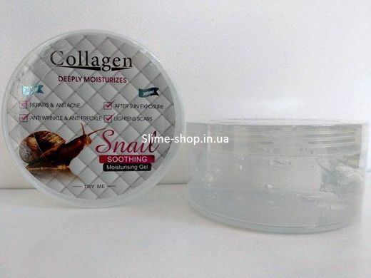 Зволожувальний гель для обличчя та тіла PeiMei Collagen Snail з муцином равлика, 300 мл