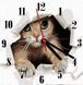 Часы-картина по номерам "Котик", 30х30 см