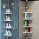 Кутова полиця у ванну Multi Corner Shelf AD 9866 з металу та пластику 2.6 метра, 4 QV-303 полиці, регульована