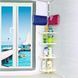 Кутова полиця у ванну Multi Corner Shelf AD 9866 з металу та пластику 2.6 метра, 4 QV-303 полиці, регульована