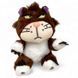 Мягкая игрушка-брелок "Кот", 12 см (КОРИЧНЕВЫЙ)