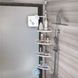Кутова полиця у ванну Multi Corner Shelf AD 9866 з металу та пластику 2.6 метра, 4 QV-303 полиці, регульована