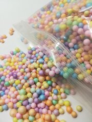 Пенопластовые шарики для слайма средние «Светлый микс», 4-6 мм