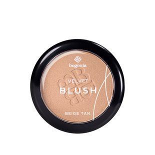 Румяна для лица Bogenia Blush компактные № 002 шиммерные Glossiness Beige Tan