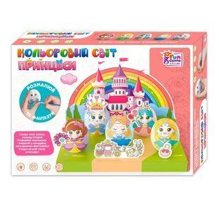 гр Кольоровий світ 42464 "4FUN Game Club", "Принцеси", 5 яєць, фарби, декор, в коробці