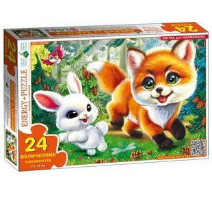 Игра-пазл на 24 элемента "Лисенок и Зайчонок"