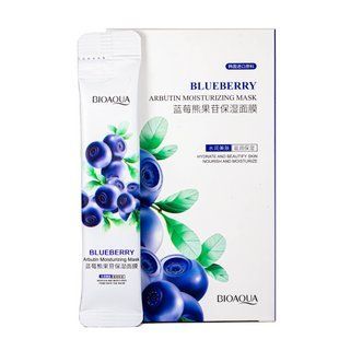 Ночная маска для лица в стиках Bioaqua Blueberry Arbutin Moisturizing Mask с экстрактом черники