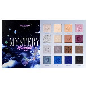 Тени для век на 16 цветов Parisa Cosmetics Mystery E-716 № 5 Midnight