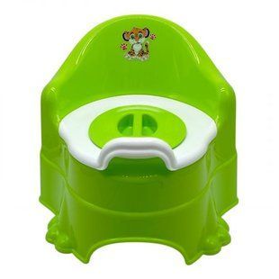 Горщик дитячий (зелений) (різні наліпки)