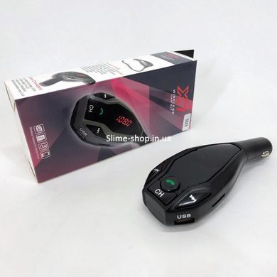 Фм трансмітер для авто з блютуз FM MOD. X7 BT, Fm модулятори трансмітер, Трасмітер QM-837 для автомобіля