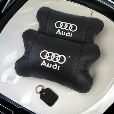 Подарок автолюбителю Audi / Ауді, Подголовник для авто, Подушки на кресло в авто, AP-674 Подарок водителю