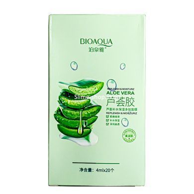 Маска для обличчя зволожуюча Bioaqua Aloe Vera з алое вера в стіках 4 мл
