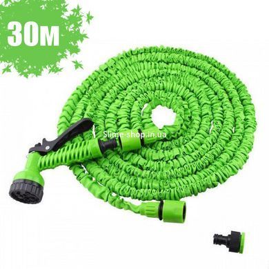 Шланг садовый Magic Hose 30.0м с РАСПЫЛИТЕЛЕМ (6 режимов). PJ-307 Цвет: зеленый