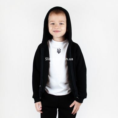 Костюм дитячий на блискавці тринитка Deep Black