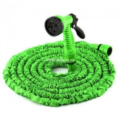 Шланг садовый Magic Hose 30.0м с РАСПЫЛИТЕЛЕМ (6 режимов). PJ-307 Цвет: зеленый
