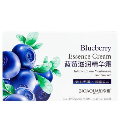 Крем для обличчя зволожувальний з екстрактом чорниці Bioaqua Blueberry Essence Cream