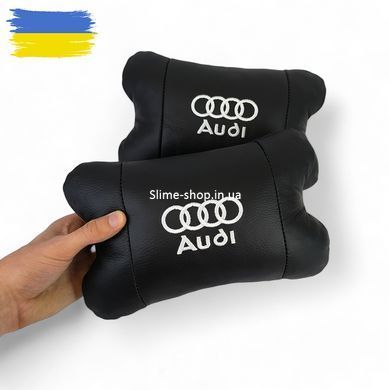 Подарок автолюбителю Audi / Ауді, Подголовник для авто, Подушки на кресло в авто, AP-674 Подарок водителю