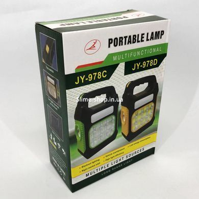 Світлодіодні прожектори JY-978D-LED+12COB, Потужний ліхтар для риболовлі, Кемпінгова GH-845 акумуляторна лампа