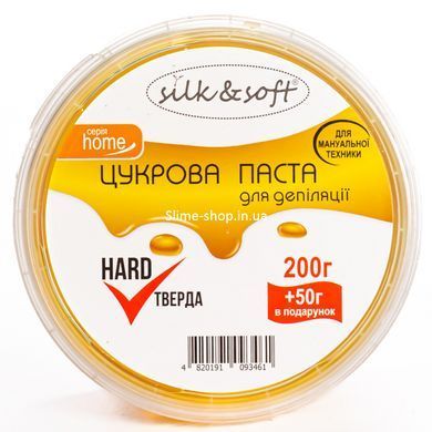 Сахарная паста для депиляции Silk & Soft в домашних условиях мануальная 250 г № 02 Твердая