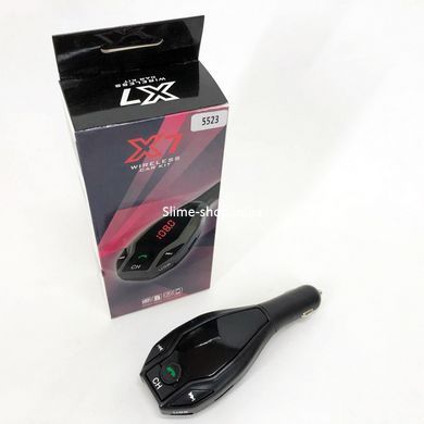 Фм трансмітер для авто з блютуз FM MOD. X7 BT, Fm модулятори трансмітер, Трасмітер QM-837 для автомобіля