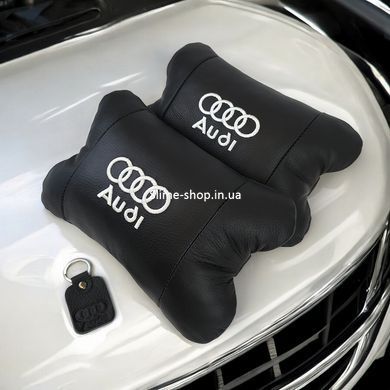 Подарок автолюбителю Audi / Ауді, Подголовник для авто, Подушки на кресло в авто, AP-674 Подарок водителю