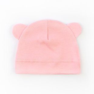 Шапочка з вушками для немовлят під распошив Pink
