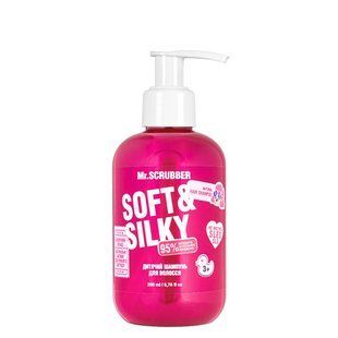 Детский шампунь для волос Mr. Scrubber Soft & Silky для девочки 3+, 200 мл