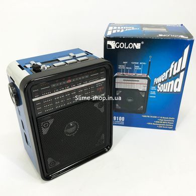 Fm аккумуляторный радио приемник в ретро стиле GOLON RX-9100, Радиоприемник SI-909 широкого диапазона