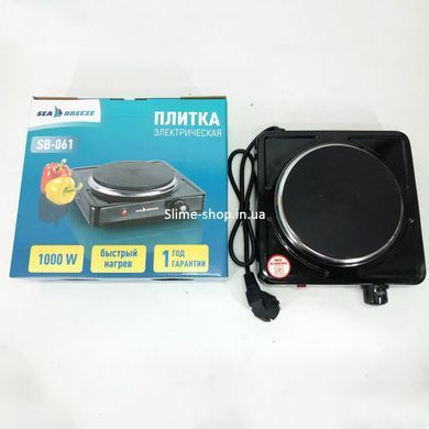 Плита бытовая Sea Breeze SB-061 1000 Вт, Электроплита настольная от сети, IF-878 Комфорочная электроплита