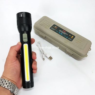 Ударопрочный водонепроницаемый фонарь CB-C23-P90+COB, Топ-фонарик, Фонарь дальностью действия до YE-897 500 м