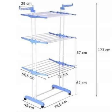 Вішалка телескопічна стійка Garment Rack, Відкрита вішалка для одягу, Переносна вішалка YB-562 для одягу