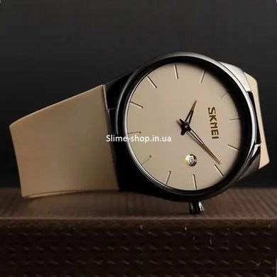 Брендові годинники наручні круглі чоловічі SKMEI 1509KH, Красиві чоловічі SI-119 класичні годинники