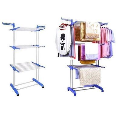 Вішалка телескопічна стійка Garment Rack, Відкрита вішалка для одягу, Переносна вішалка YB-562 для одягу