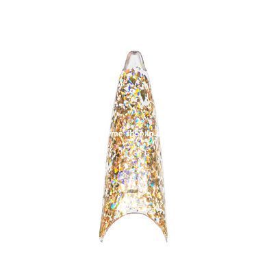 Гель-лак із гліттером для манікюру YouPOSH Glitter Color професійний 5 мл, 01 Золотистий