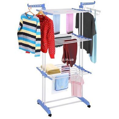 Вішалка телескопічна стійка Garment Rack, Відкрита вішалка для одягу, Переносна вішалка YB-562 для одягу